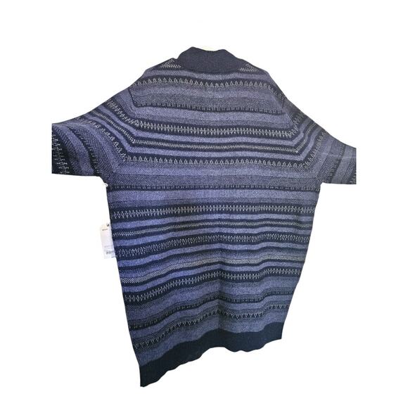 NEW Men's Tall Mutual Weave Striped Pullover Knit Sweater in Blue (Size: 3XLT) - Picture 7 of 7
